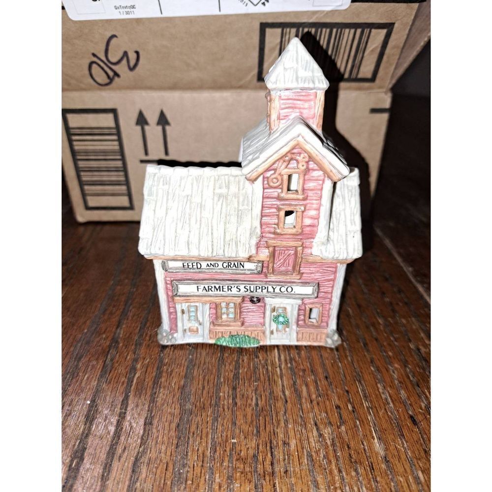 Vintage 95 Hometown America Collection Farmers Supply Christmas Holiday Village